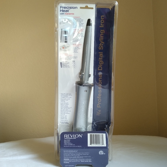 NEW Revlon Digital 3/4" Ceramic Styling Iron - Picture 4 of 15